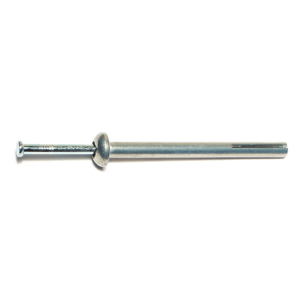 Midwest Fastener Nail Drive Anchor, 1/4" Dia., 3" L, Steel Zinc Plated, 1000 PK 53270 - main